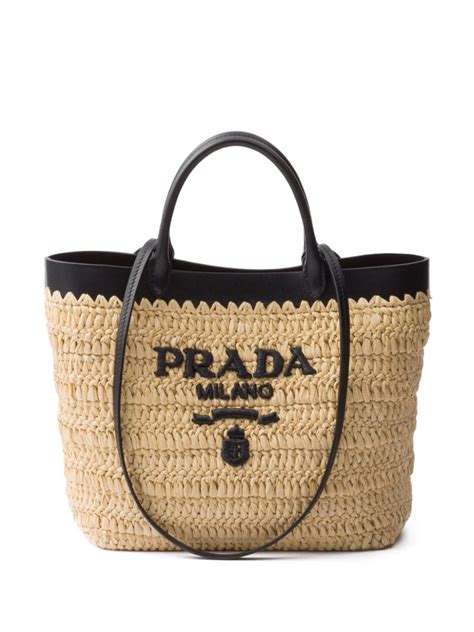 prada leather trimmed tote bag|prada tote bag transparent.